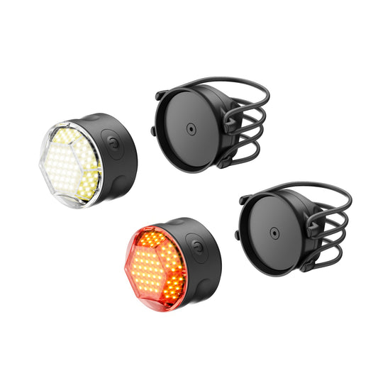 Magnetic mini front and rear lights