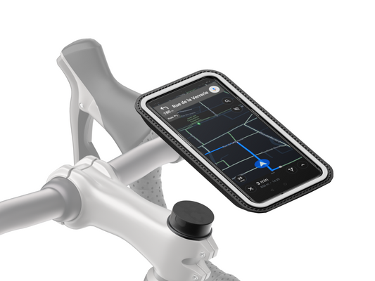 Smartphone mount for bike stem