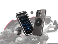 Motorrad-Telefonhalter PRO (Tasche und Metallplatte)