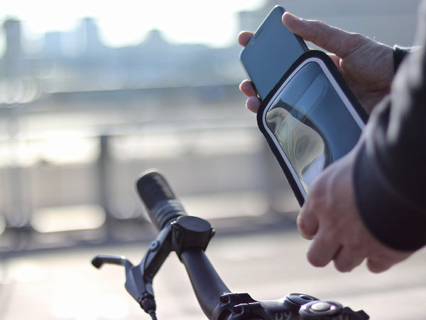 Smartphone mount for bike handlebar