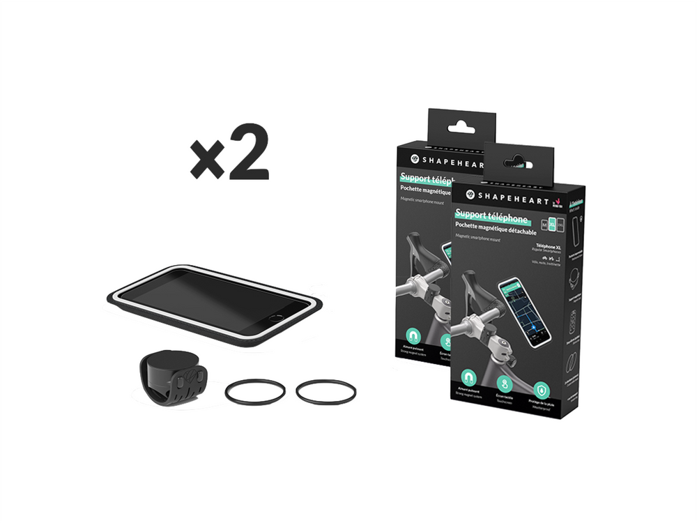 Pack 2 supports téléphone vélo