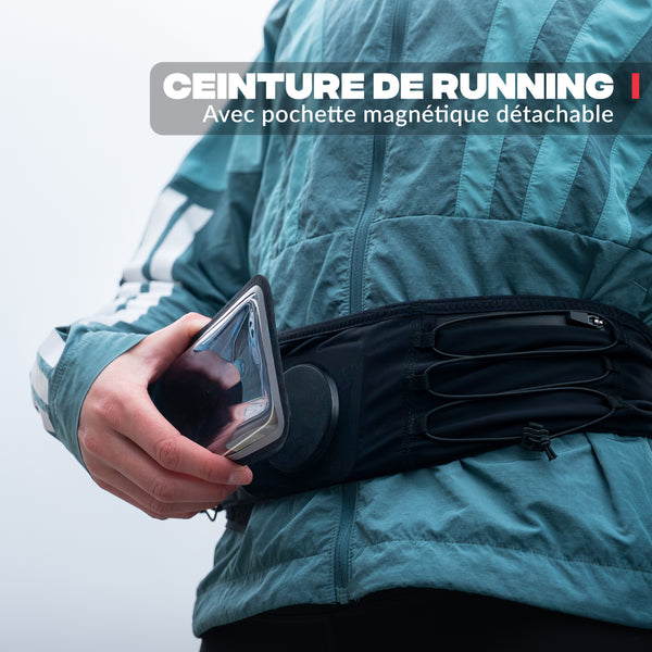 Magnetic running belt