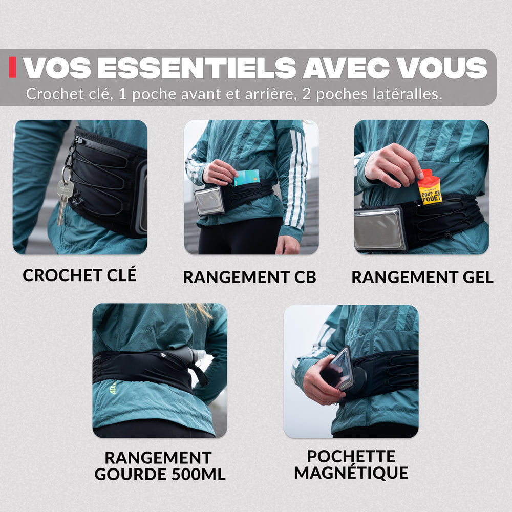 Magnetic running belt