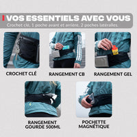 Magnetic running belt