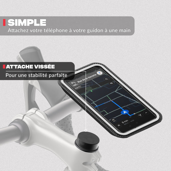Bike stem phone mount