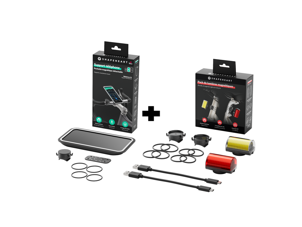 Kit vélo (support + lumières)