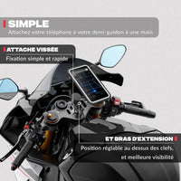 Phone mount for MINI BOOST clip-on handlebar