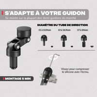 Phone mount for MINI BOOST clip-on handlebar
