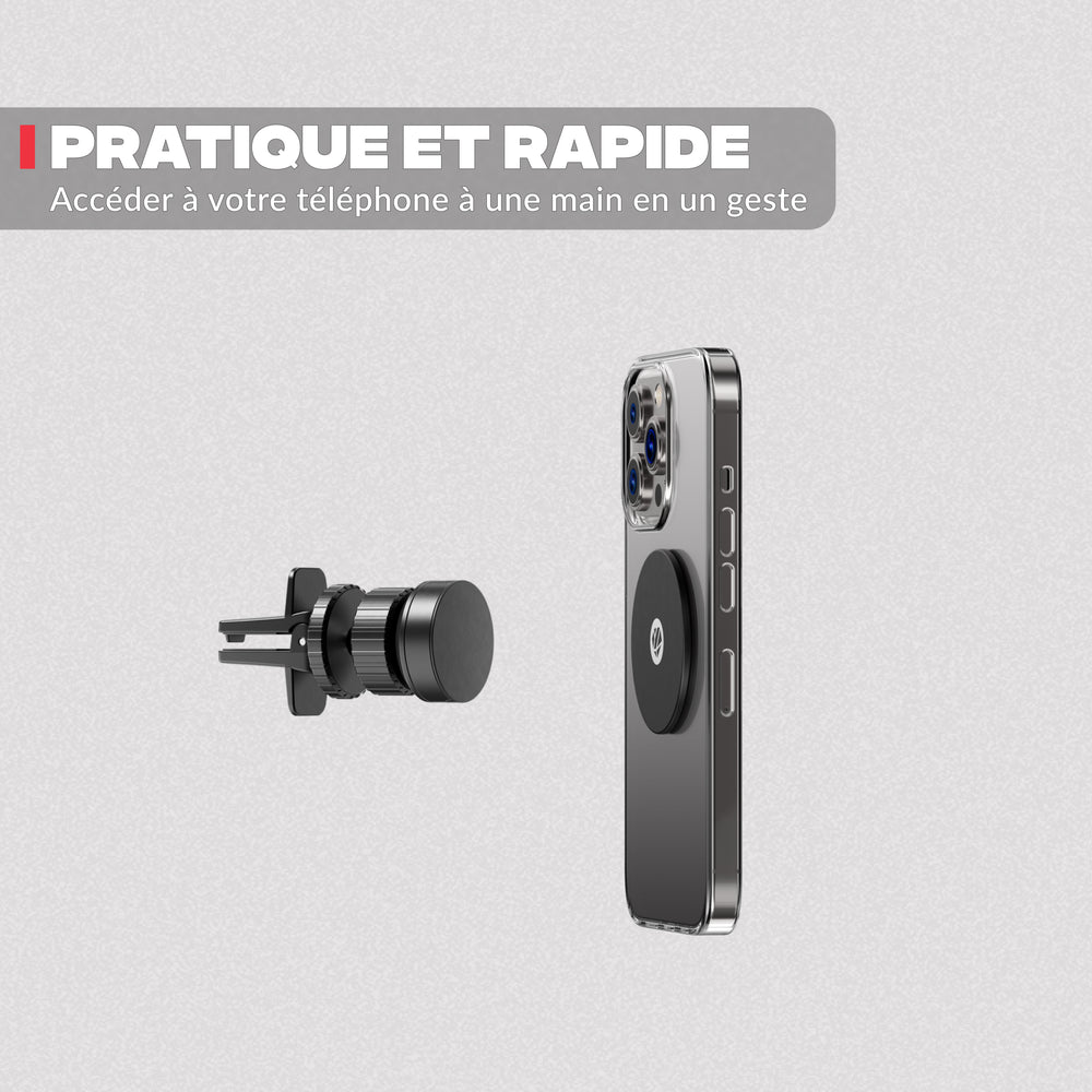 Magnetic car phone mount