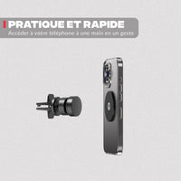 Magnetic car phone mount