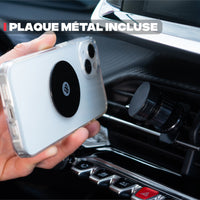 Magnetic car phone mount