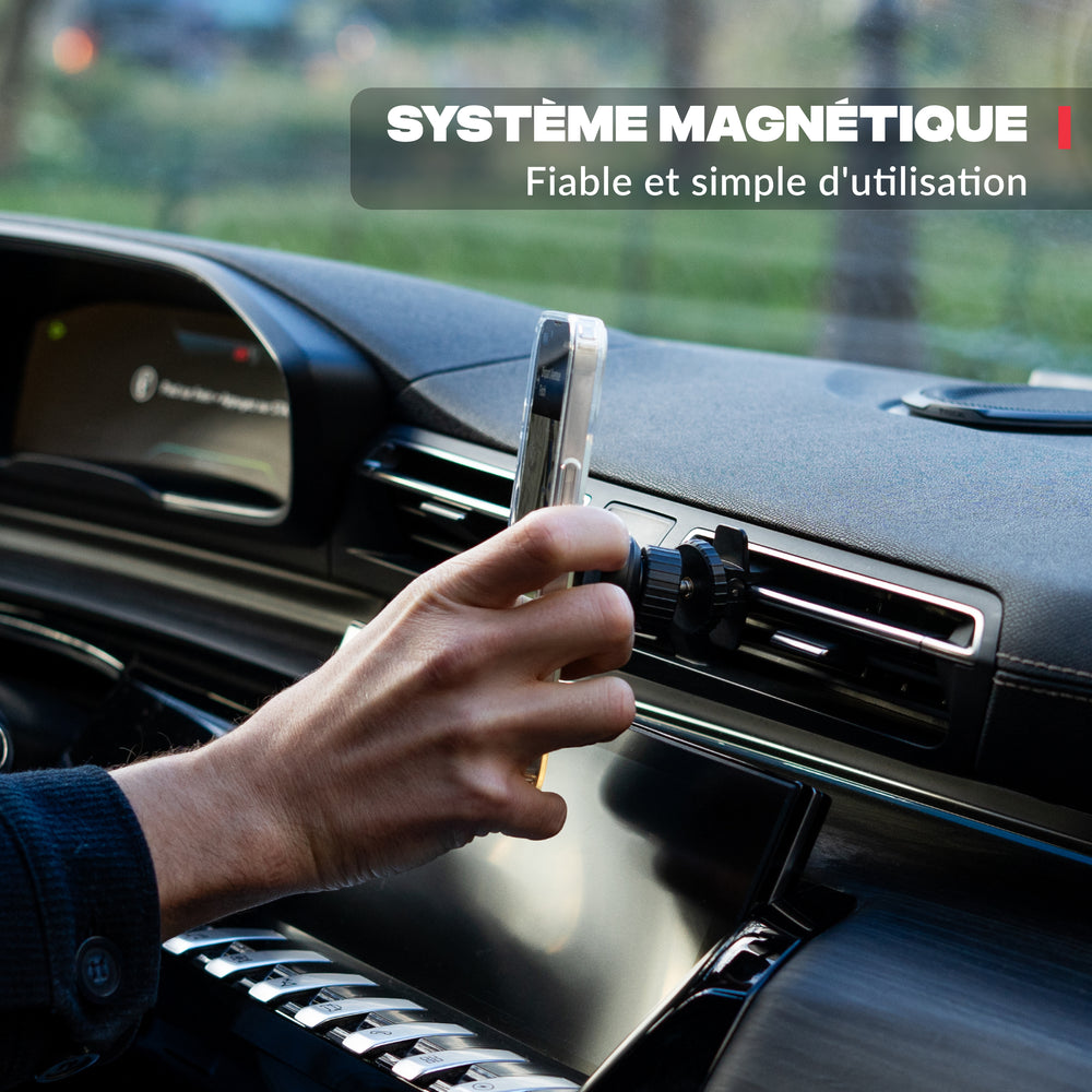 Magnetic car phone mount