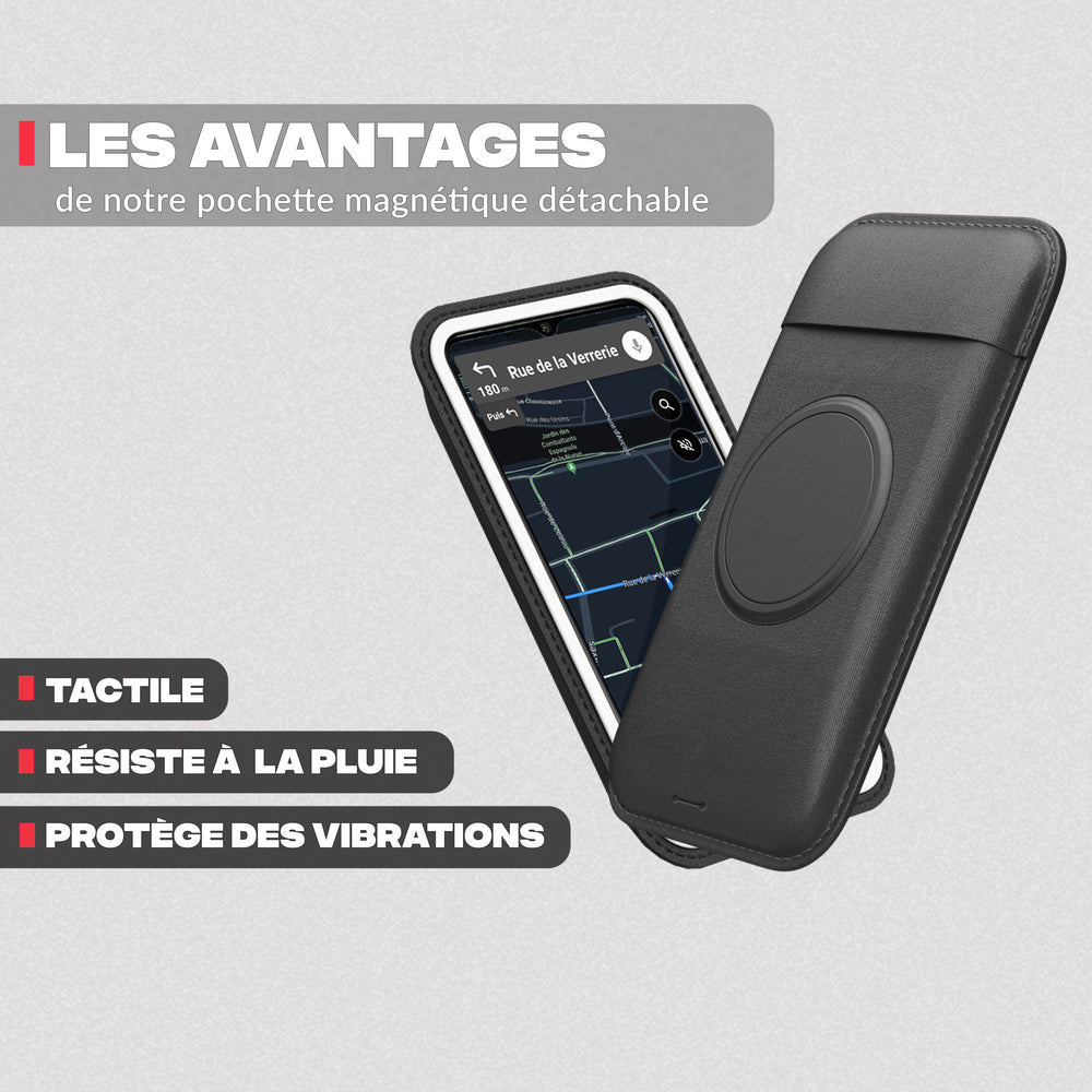 Phone mount for scooter and motorcycle mirror