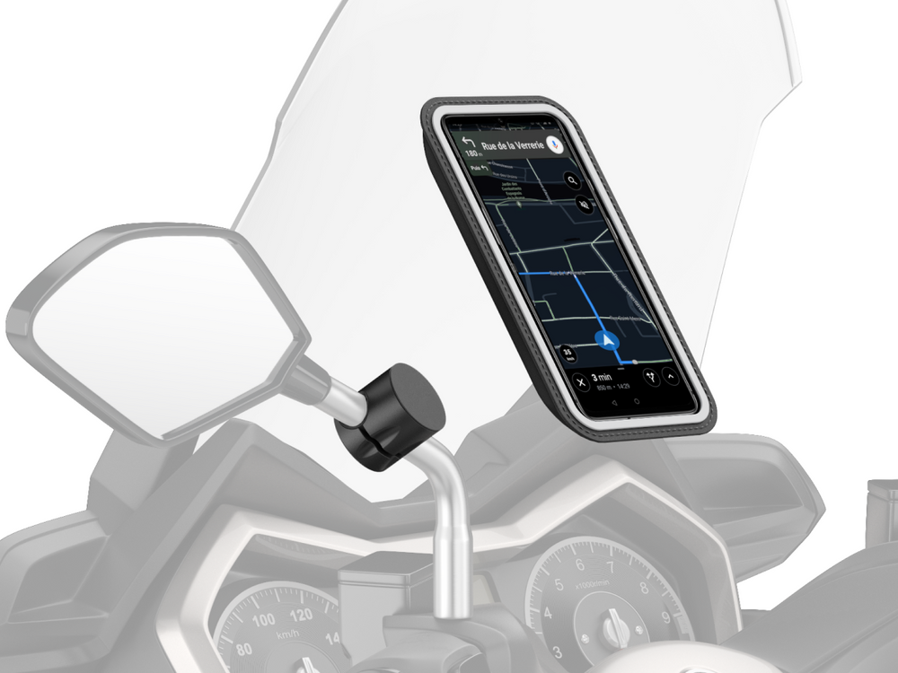 Funda Soporte Moto Smartphone Universal 6,6 Fijación Retrovisor