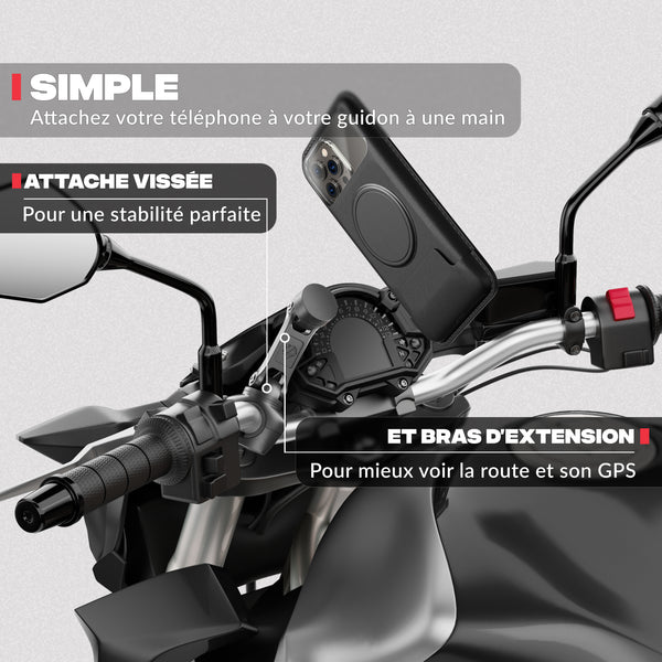 PRO BOOST motorcycle phone mount