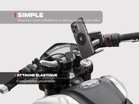 Motorcycle phone mount (with steel plate)