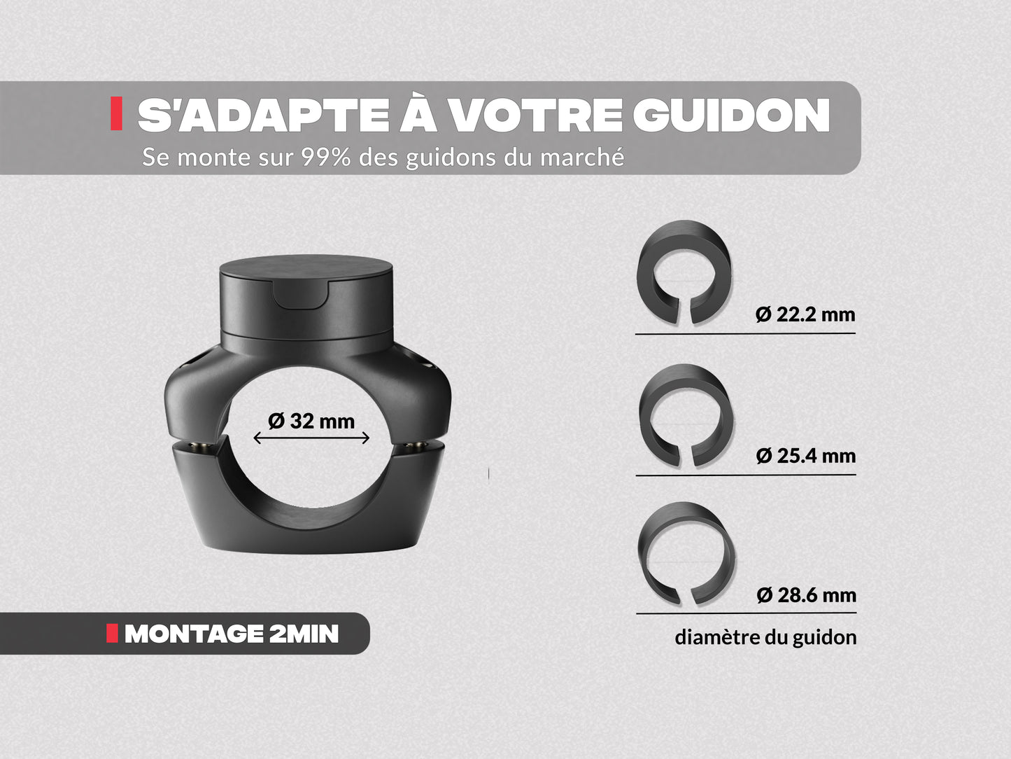 PRO mount for motorcycle handlebar