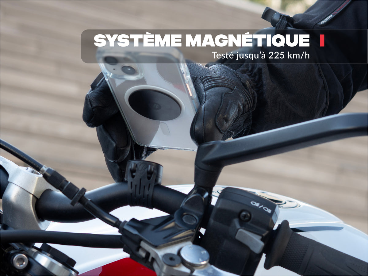 Motorcycle phone mount (with steel plate)