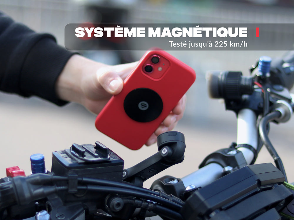 PRO BOOST motorcycle phone holder with metal plate