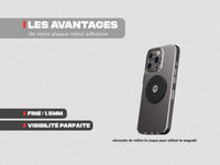 PRO BOOST motorcycle phone holder with metal plate