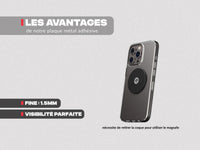 Professional motorcycle phone holder with metal plate