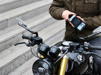 Motorrad-Telefonhalter PRO (Tasche und Metallplatte)