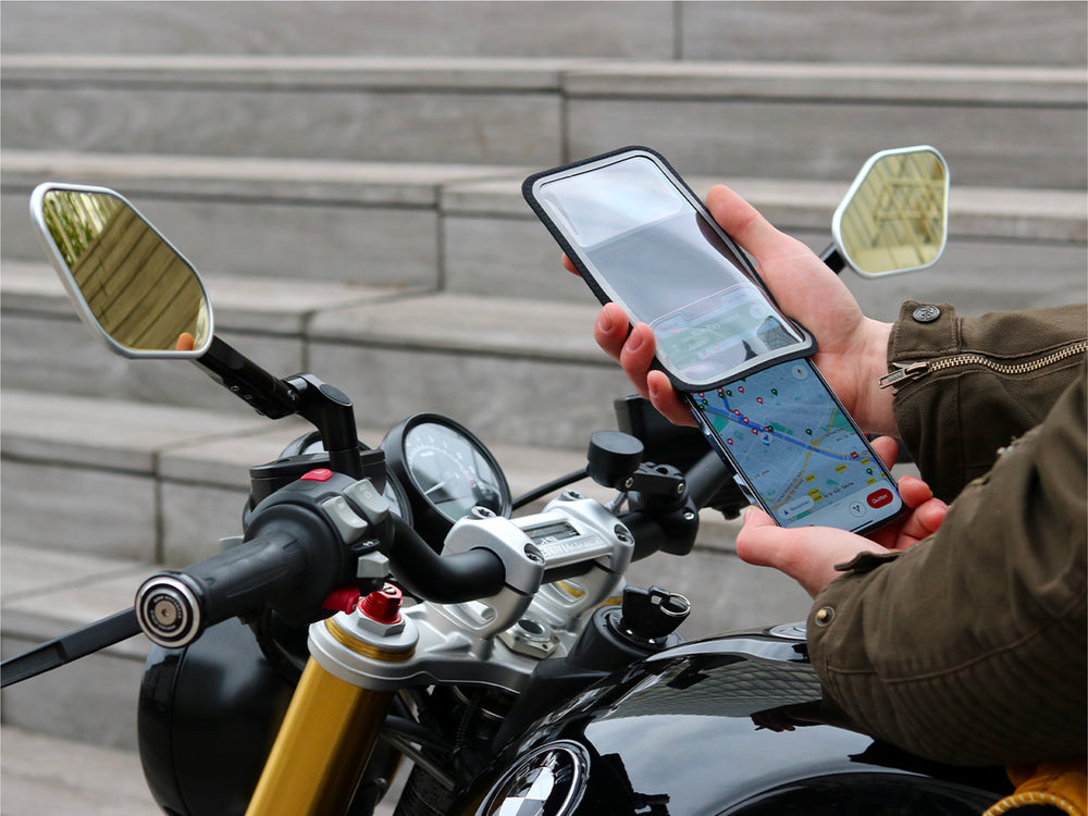 PRO BOOST motorcycle phone holder (pocket and metal plate)